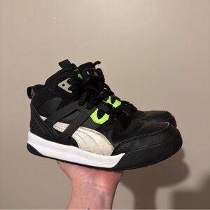 Puma Backcourt Mid Cyber Week Black Green Glare Men’s US 7 (UK 6 / EU 39)